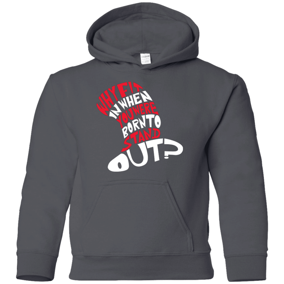 Sweatshirts Charcoal / YS Cat In The Hat Youth Hoodie