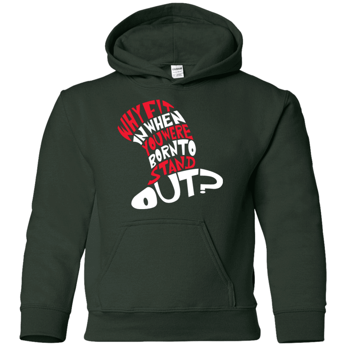 Sweatshirts Forest Green / YS Cat In The Hat Youth Hoodie