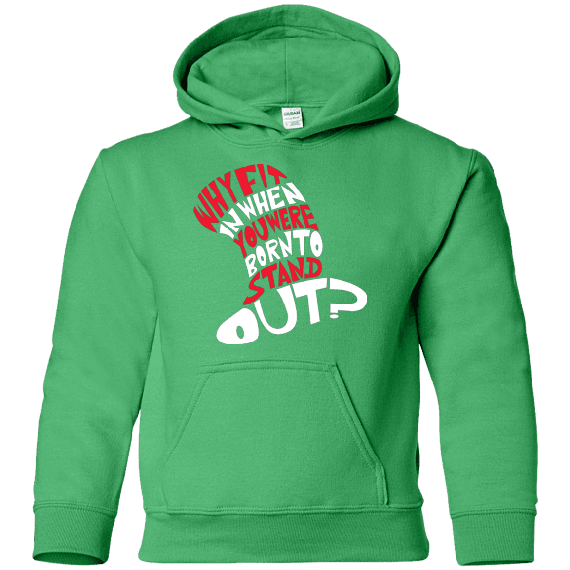 Sweatshirts Irish Green / YS Cat In The Hat Youth Hoodie