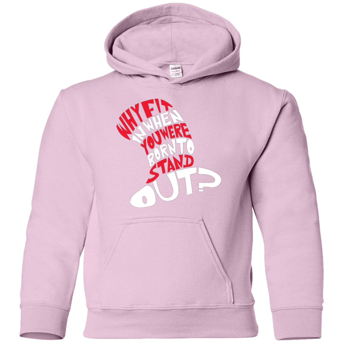 Sweatshirts Light Pink / YS Cat In The Hat Youth Hoodie