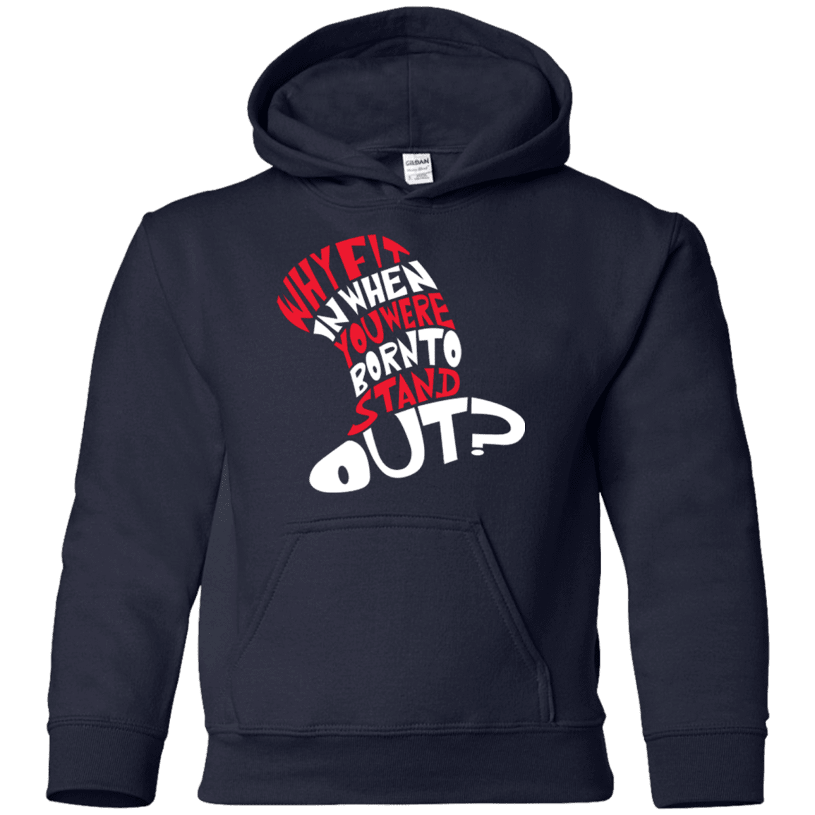 Sweatshirts Navy / YS Cat In The Hat Youth Hoodie