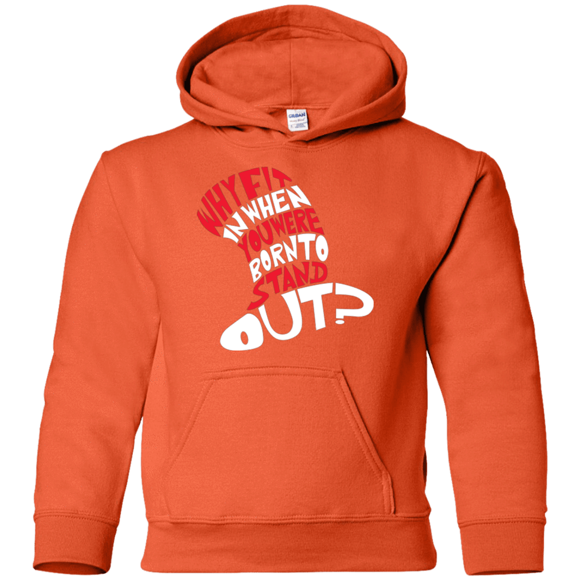 Sweatshirts Orange / YS Cat In The Hat Youth Hoodie