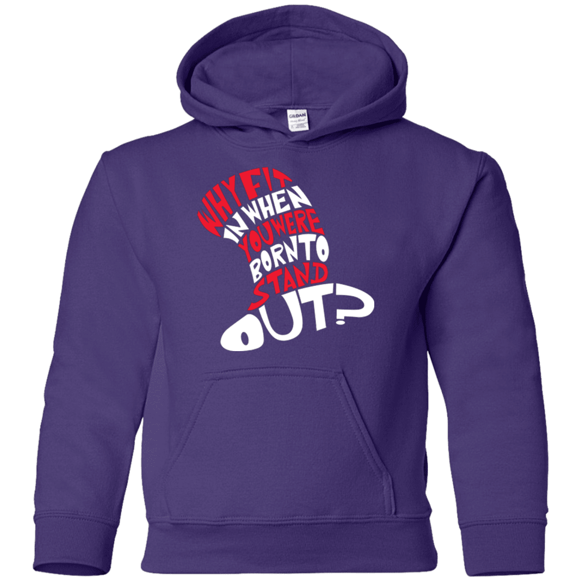 Sweatshirts Purple / YS Cat In The Hat Youth Hoodie