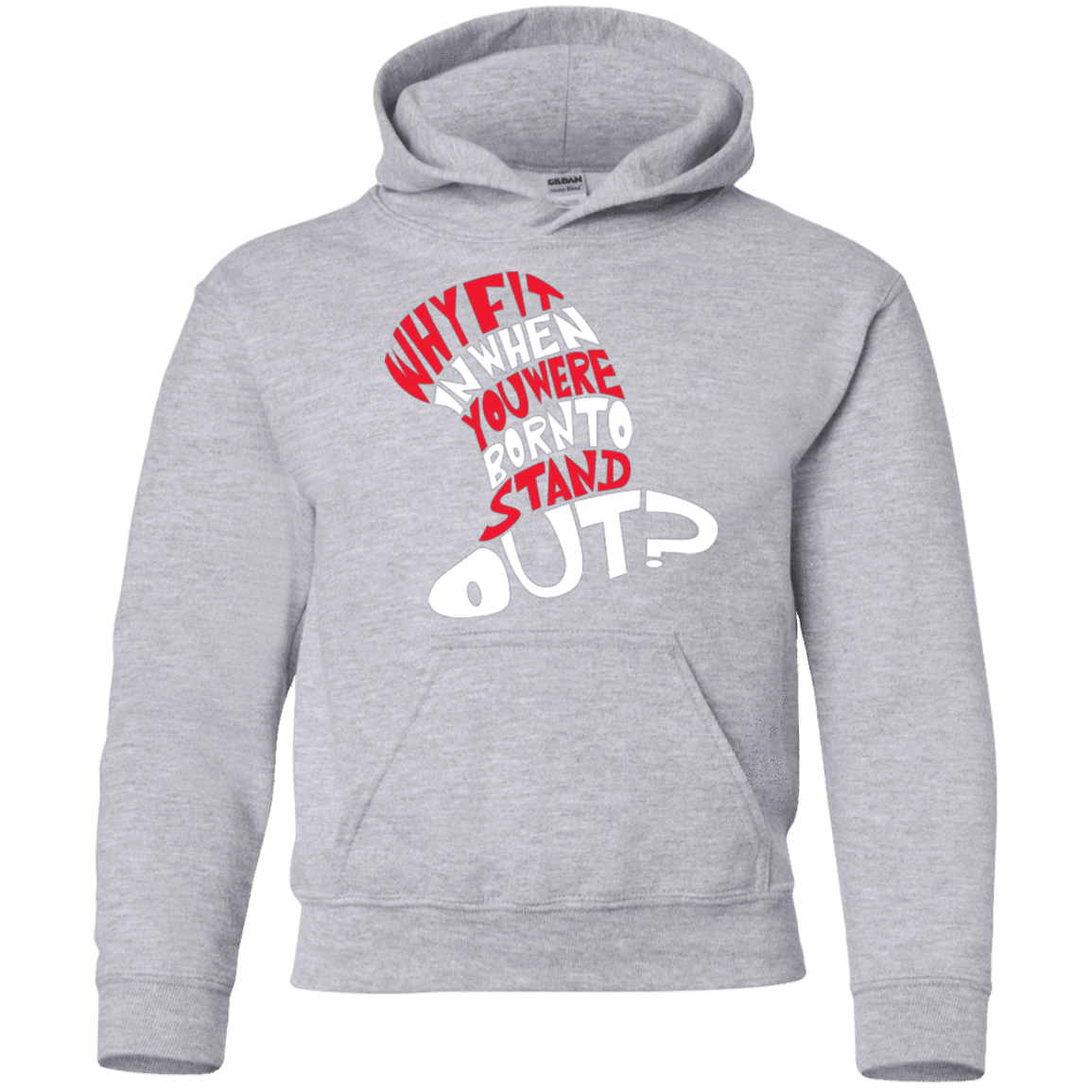 Sweatshirts Sport Grey / YS Cat In The Hat Youth Hoodie