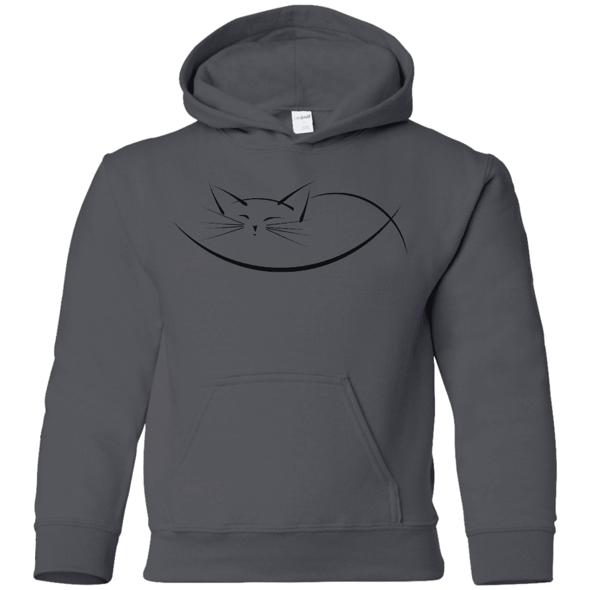 Sweatshirts Charcoal / YS Cat Nap Youth Hoodie