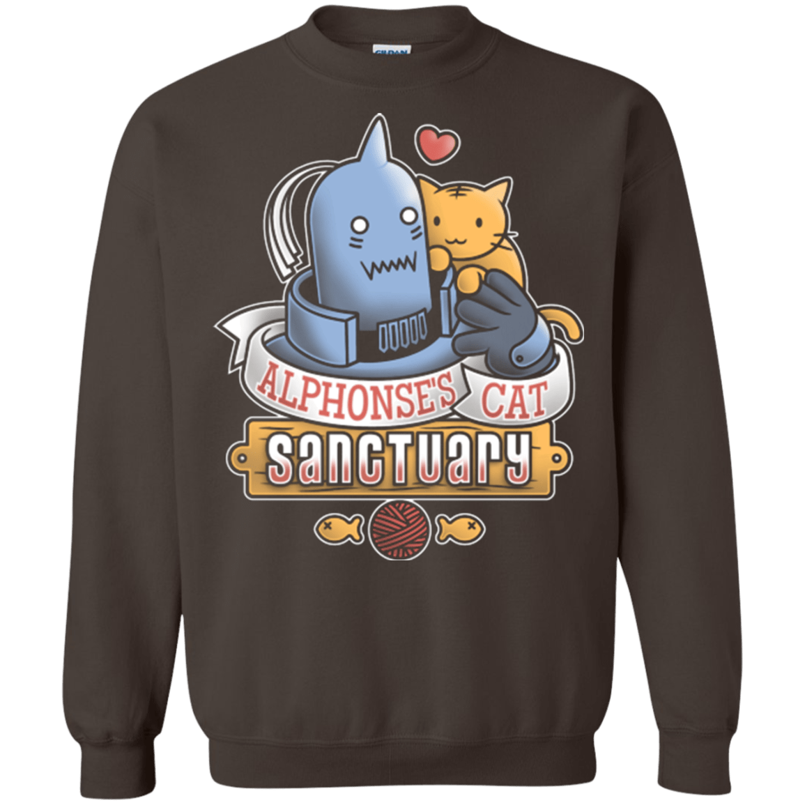 Sweatshirts Dark Chocolate / Small CAT SANCTUARY Crewneck Sweatshirt