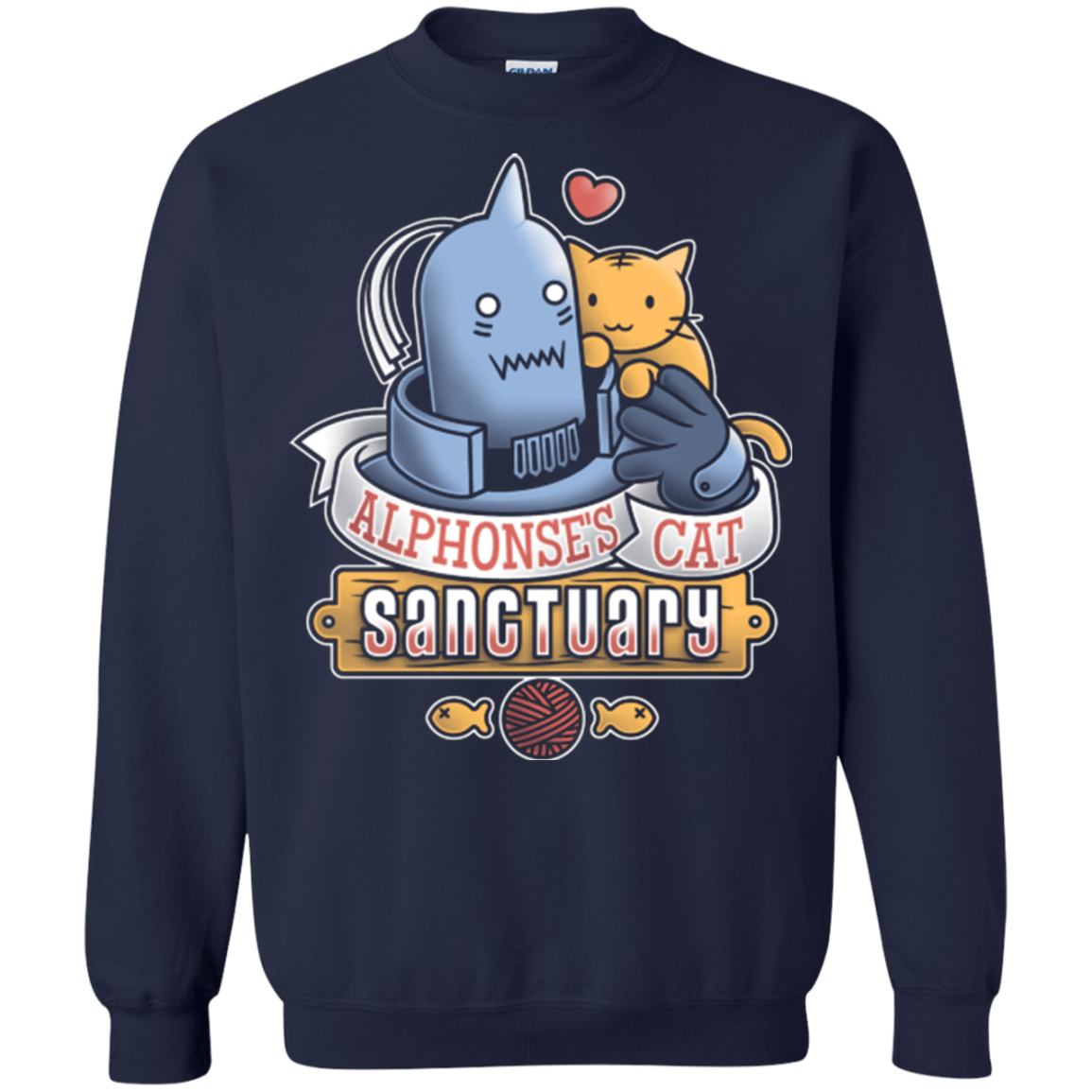 Sweatshirts Navy / Small CAT SANCTUARY Crewneck Sweatshirt