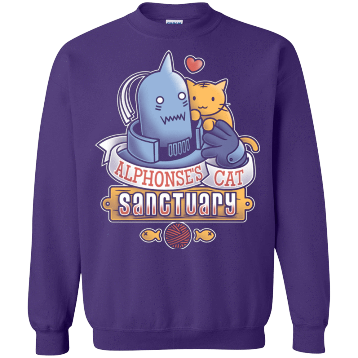 Sweatshirts Purple / Small CAT SANCTUARY Crewneck Sweatshirt