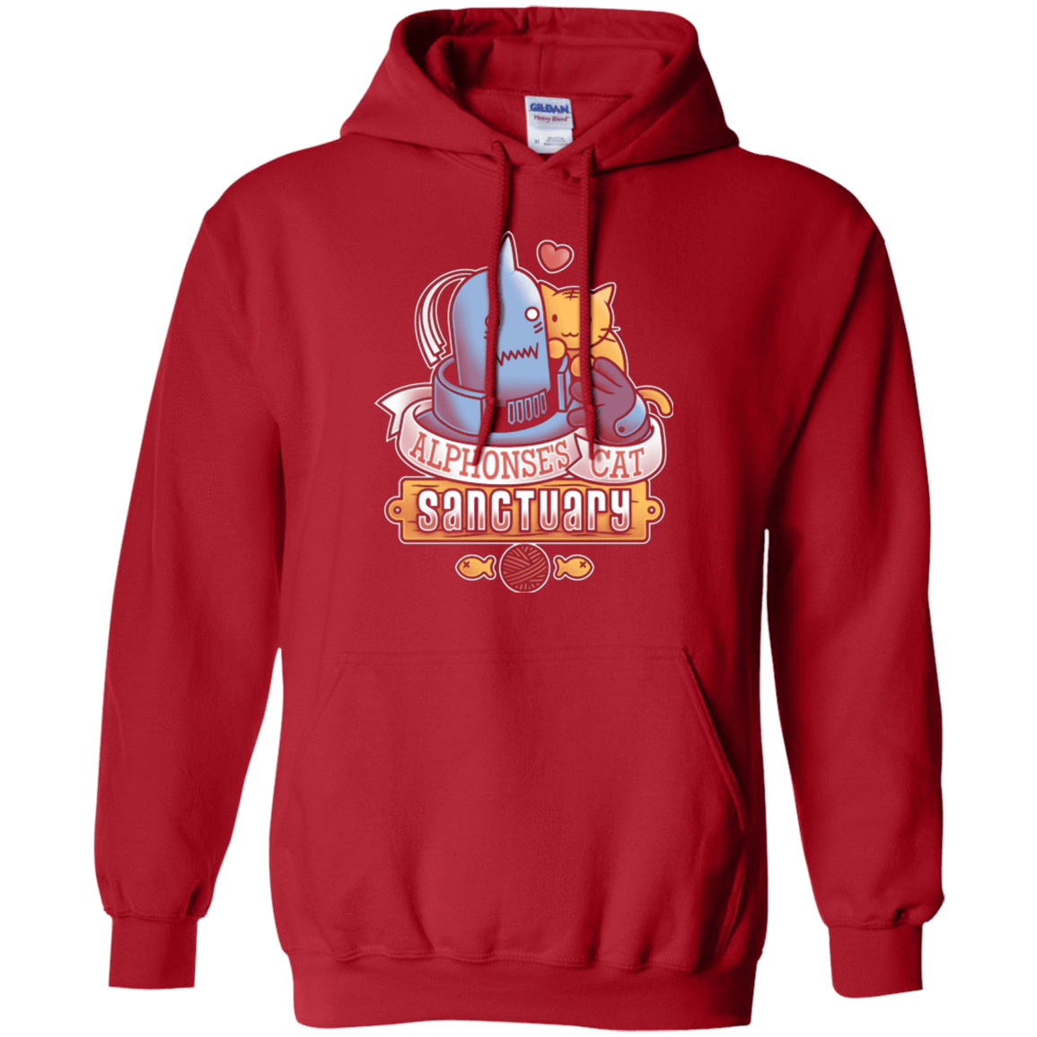 Sweatshirts Red / Small CAT SANCTUARY Pullover Hoodie