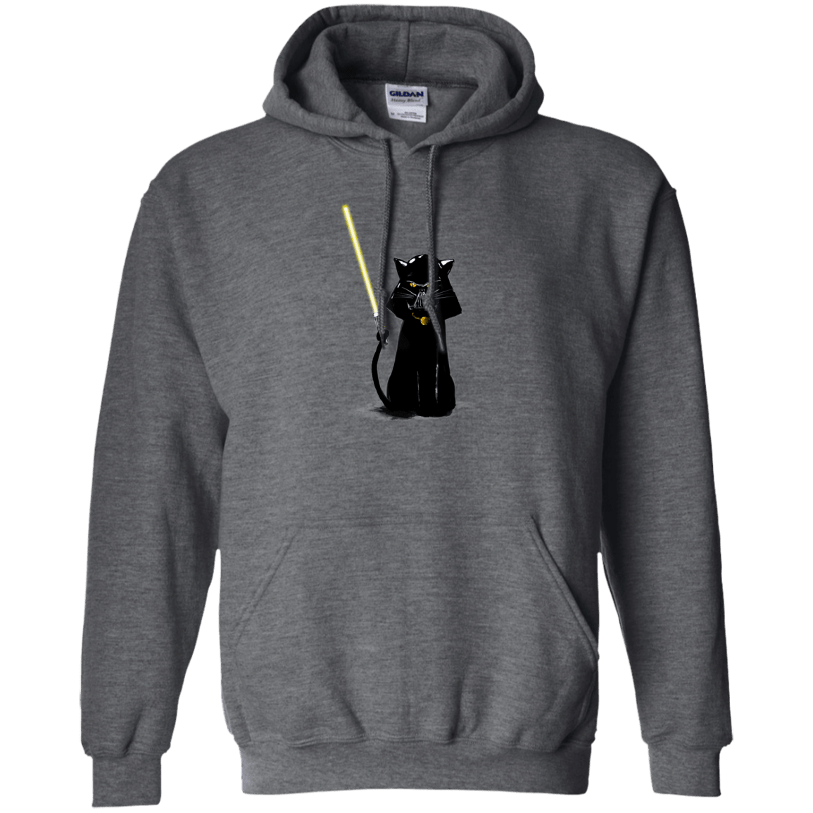 Sweatshirts Dark Heather / S Cat Vader Pullover Hoodie