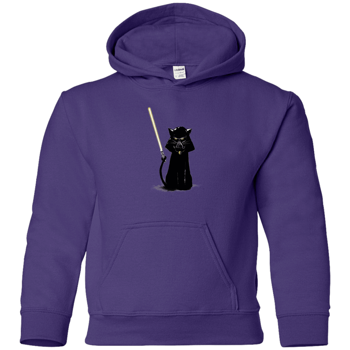 Sweatshirts Purple / YS Cat Vader Youth Hoodie