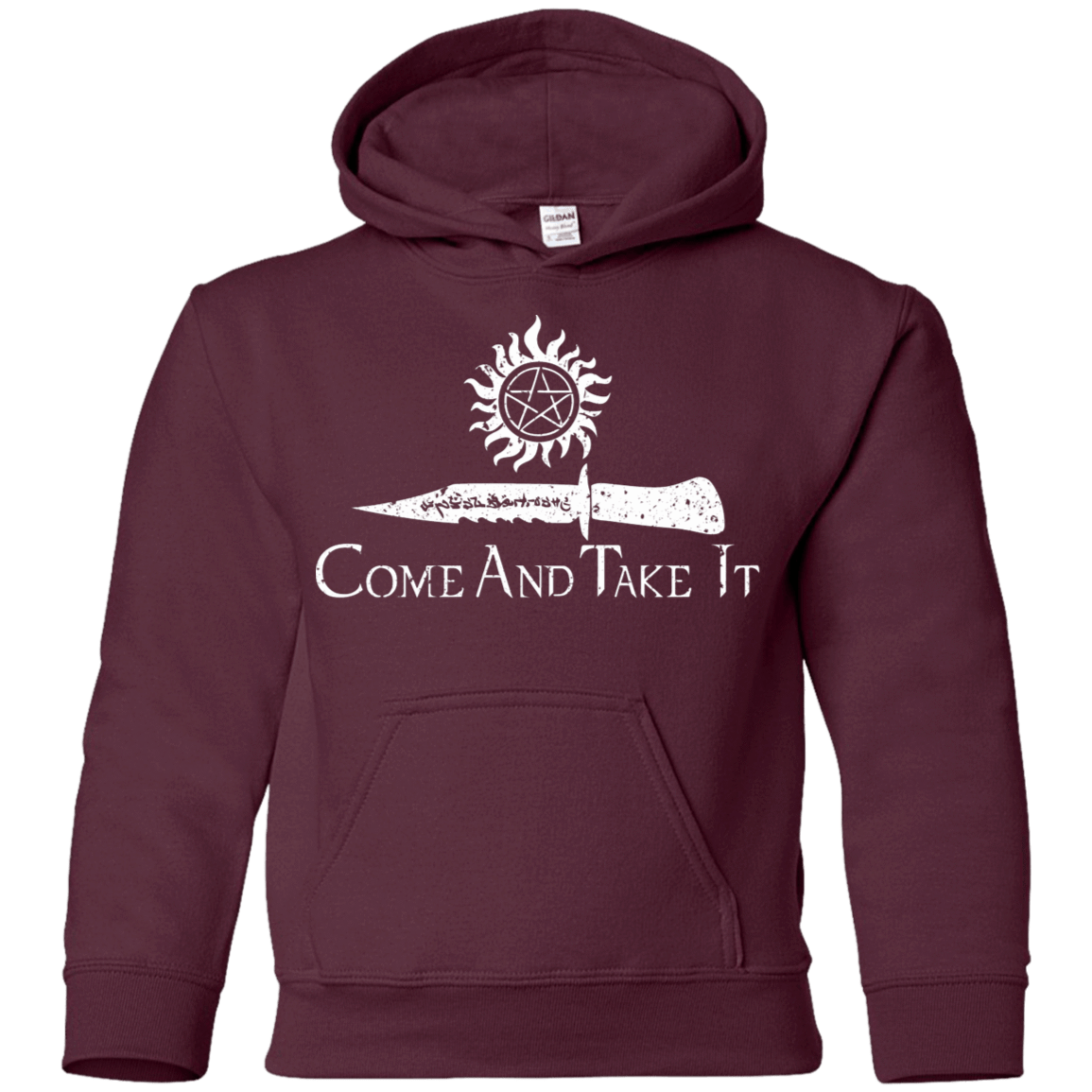 Sweatshirts Maroon / YS CATI Youth Hoodie