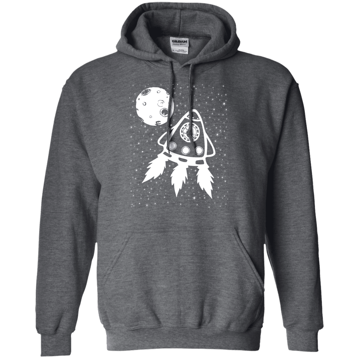 Sweatshirts Dark Heather / S Catstronaut Pullover Hoodie