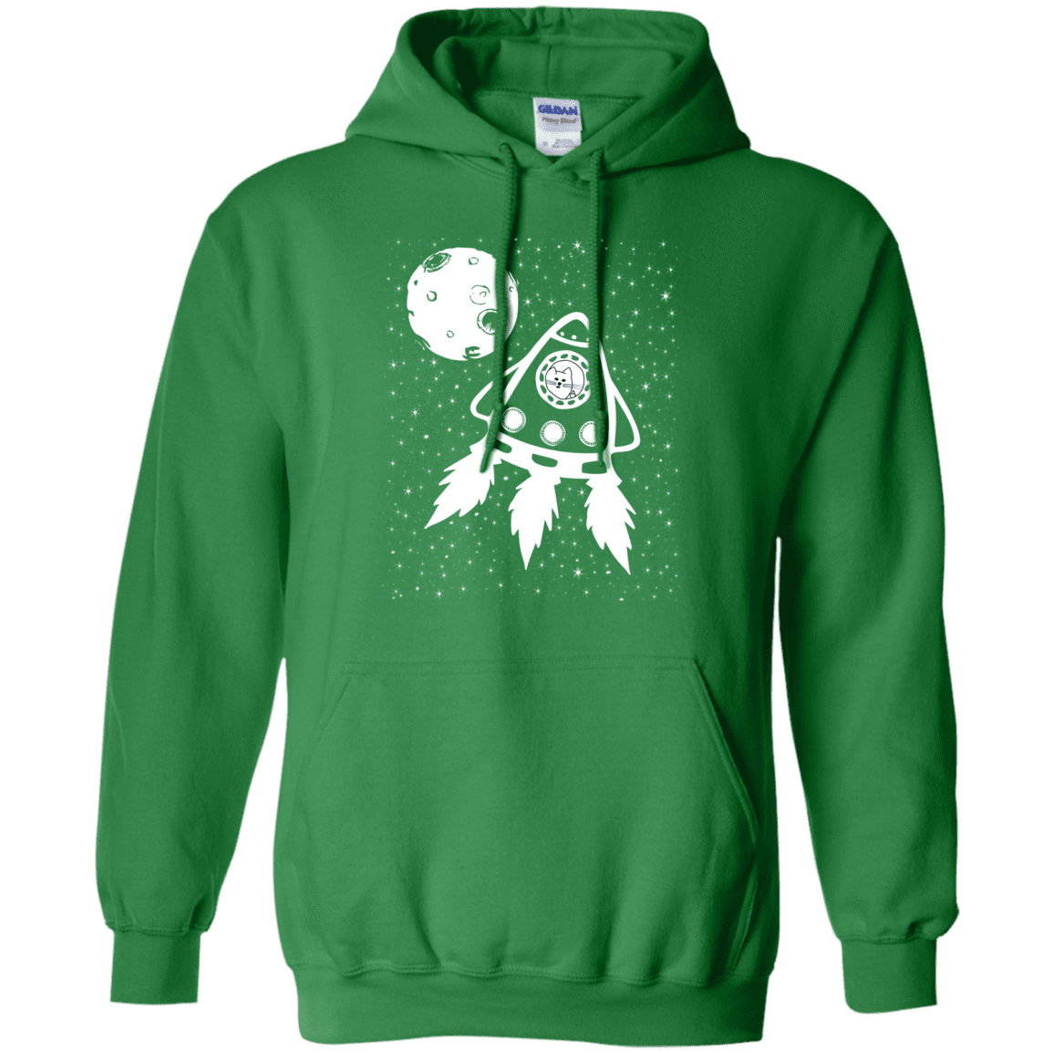 Sweatshirts Irish Green / S Catstronaut Pullover Hoodie