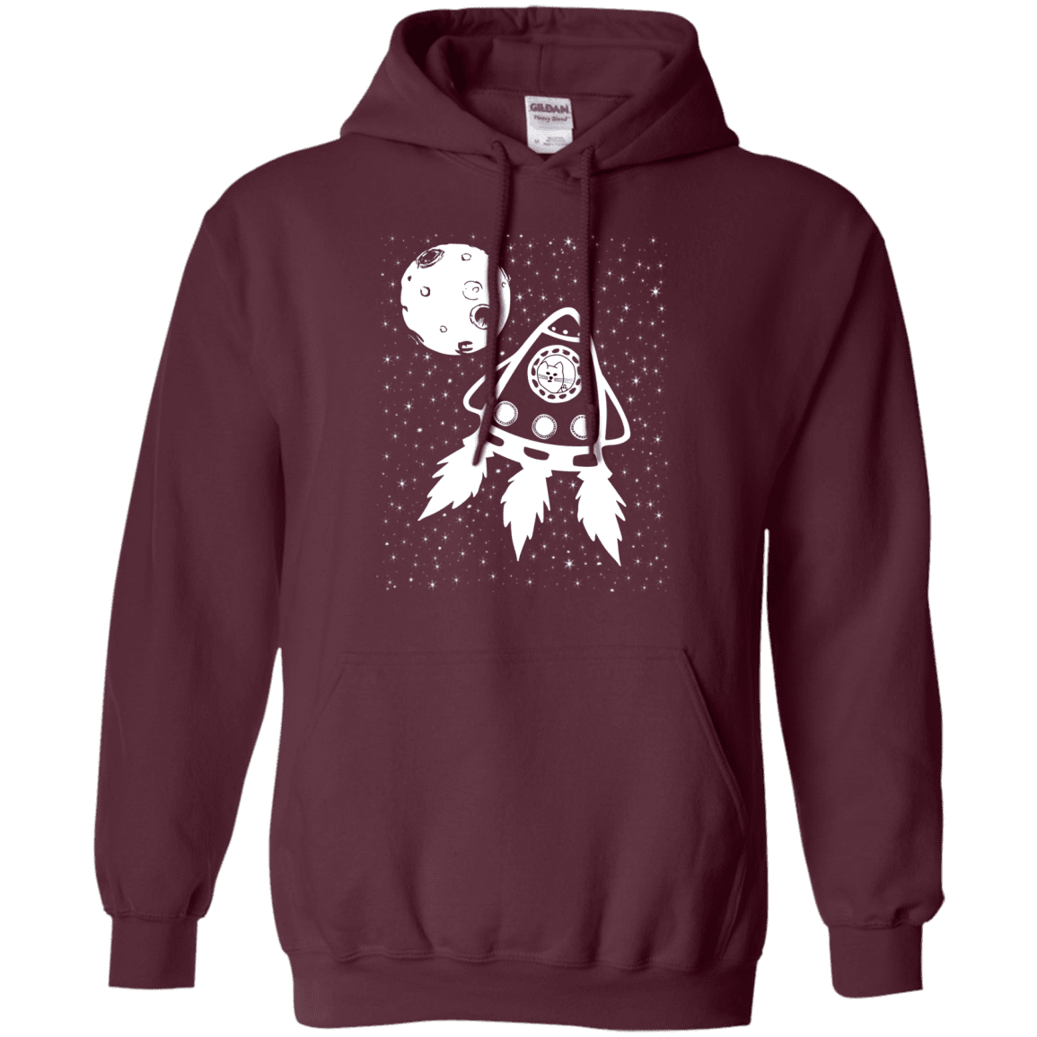 Sweatshirts Maroon / S Catstronaut Pullover Hoodie