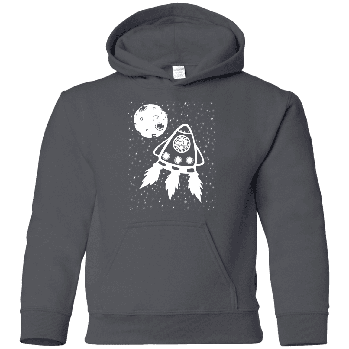 Sweatshirts Charcoal / YS Catstronaut Youth Hoodie