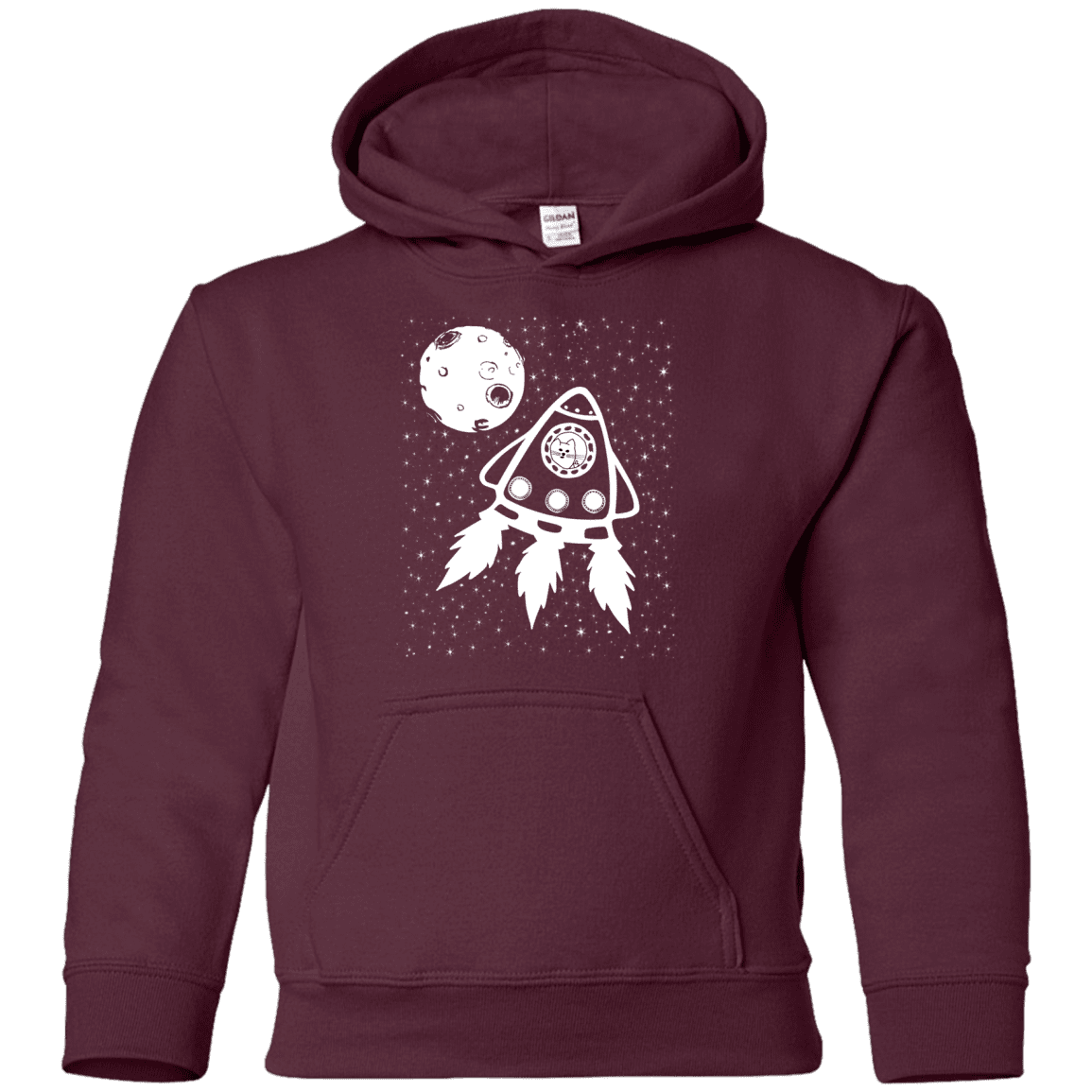 Sweatshirts Maroon / YS Catstronaut Youth Hoodie