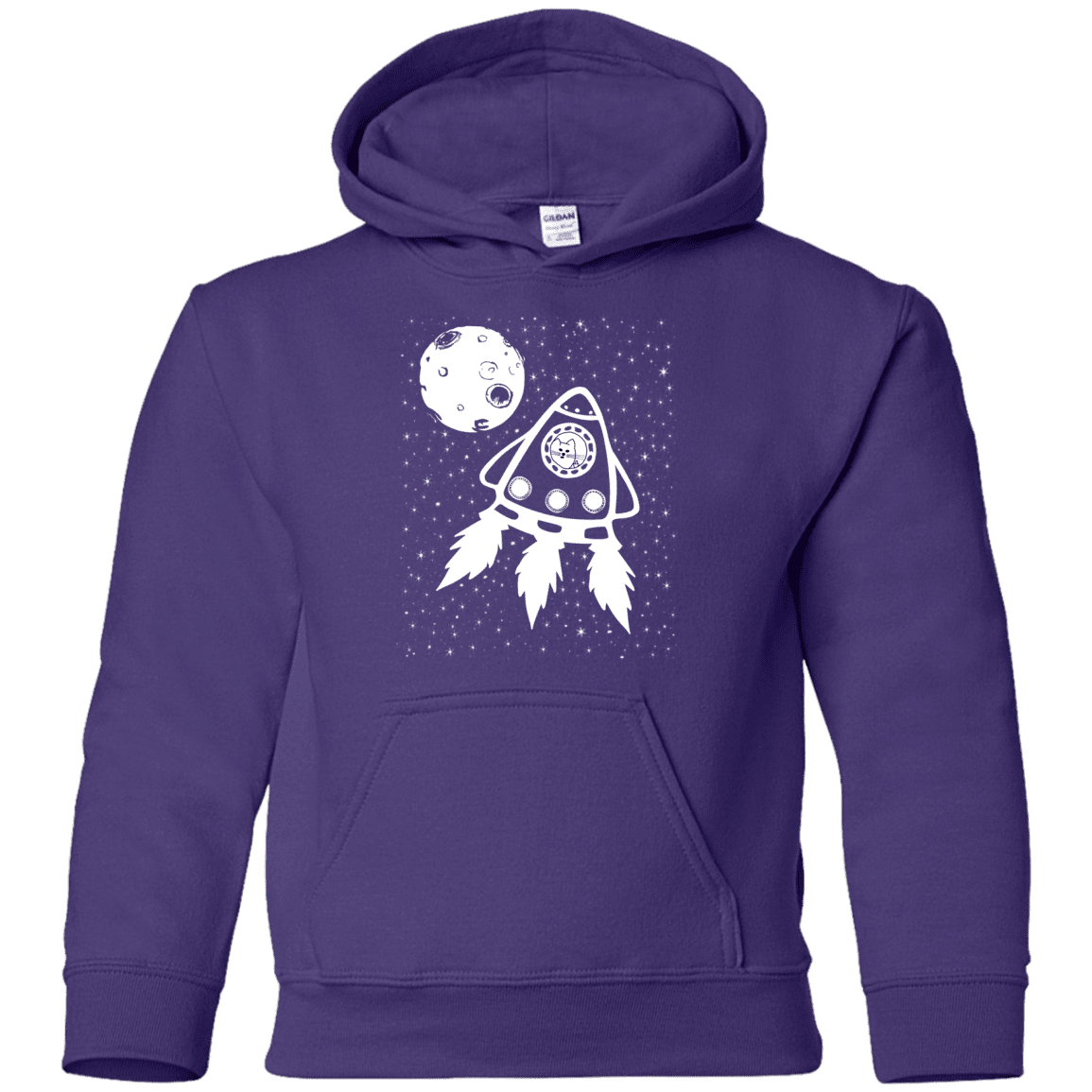 Sweatshirts Purple / YS Catstronaut Youth Hoodie