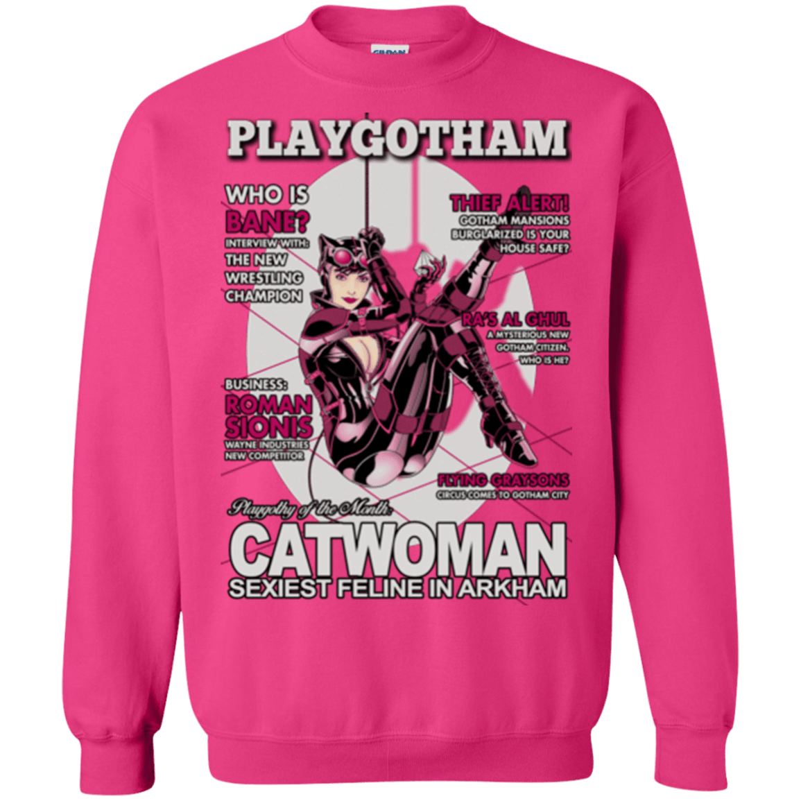 Sweatshirts Heliconia / Small Catwoman PlayGotham Crewneck Sweatshirt