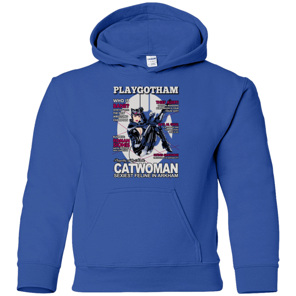 Sweatshirts Royal / YS Catwoman PlayGotham Youth Hoodie