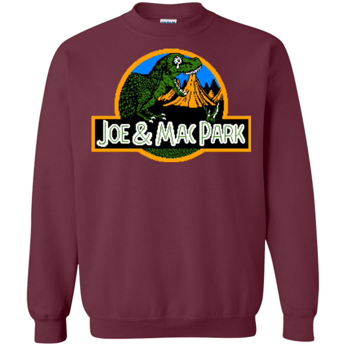 Sweatshirts Maroon / Small Caveman park Crewneck Sweatshirt
