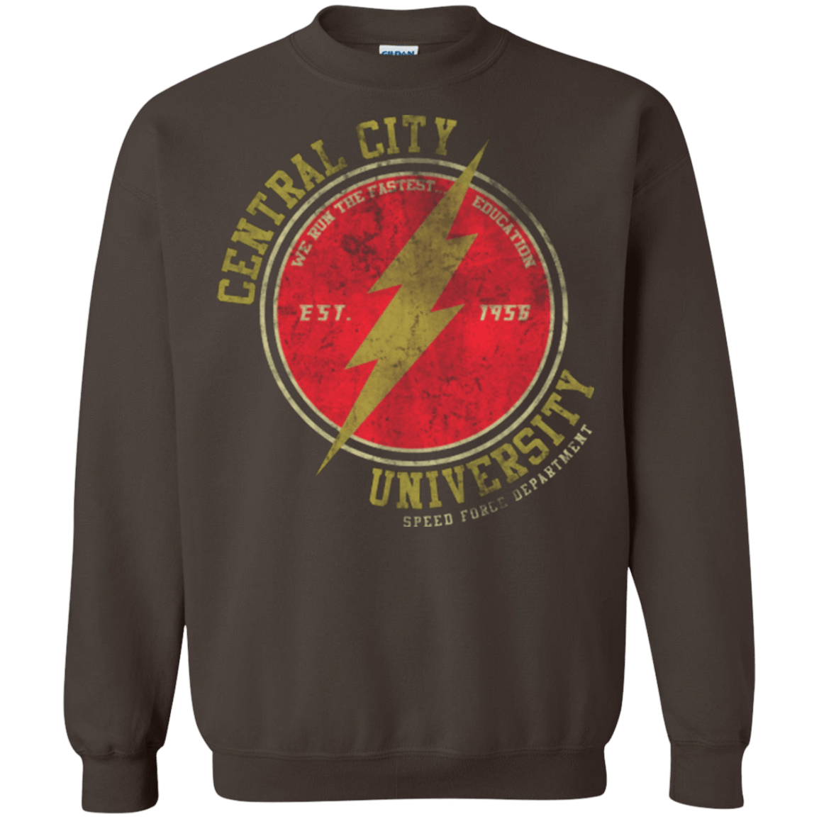 Sweatshirts Dark Chocolate / Small Central City U Crewneck Sweatshirt
