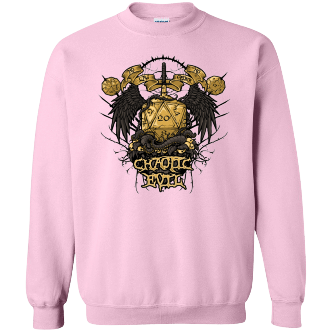 Sweatshirts Light Pink / Small CHAOTIC EVIL Crewneck Sweatshirt