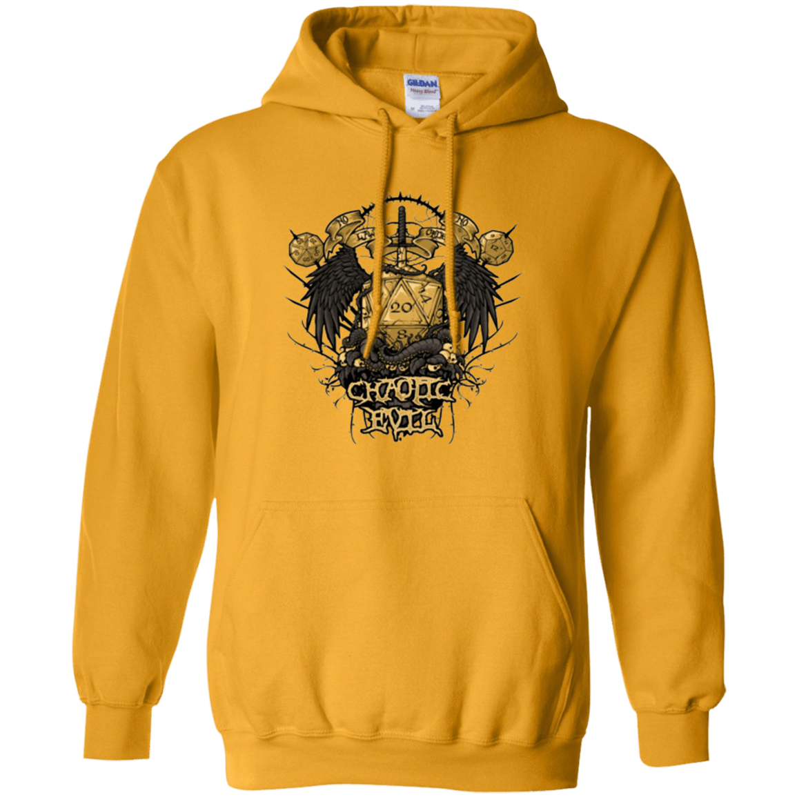 Sweatshirts Gold / Small CHAOTIC EVIL Pullover Hoodie
