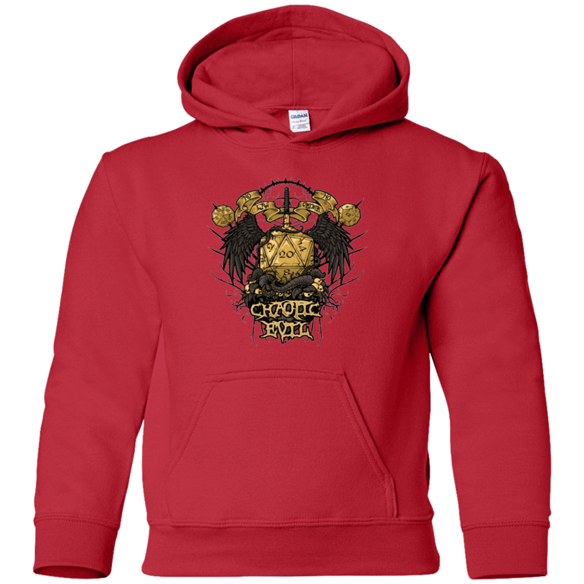 Sweatshirts Red / YS CHAOTIC EVIL Youth Hoodie