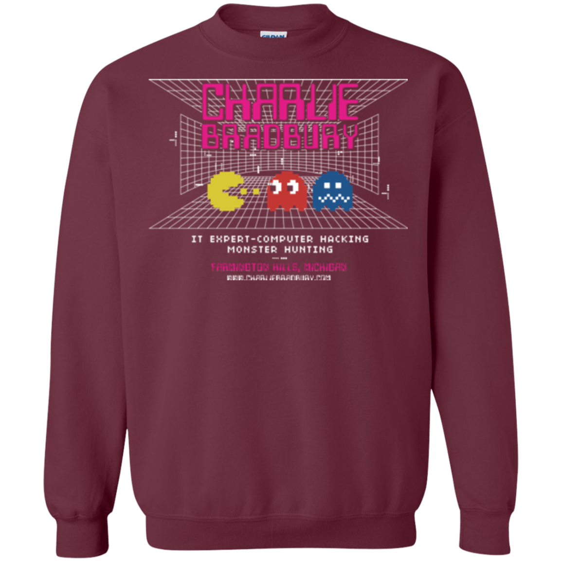 Sweatshirts Maroon / Small Charlie Bradbury IT Crewneck Sweatshirt