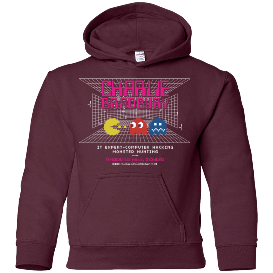 Sweatshirts Maroon / YS Charlie Bradbury IT Youth Hoodie