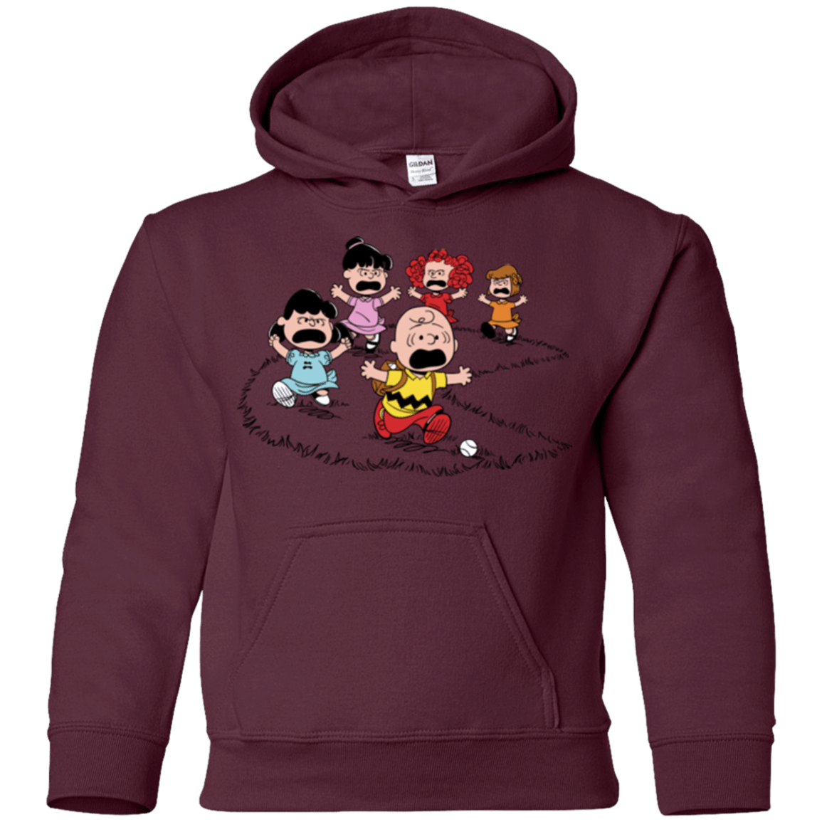 Sweatshirts Maroon / YS Charlie Pac Man Youth Hoodie