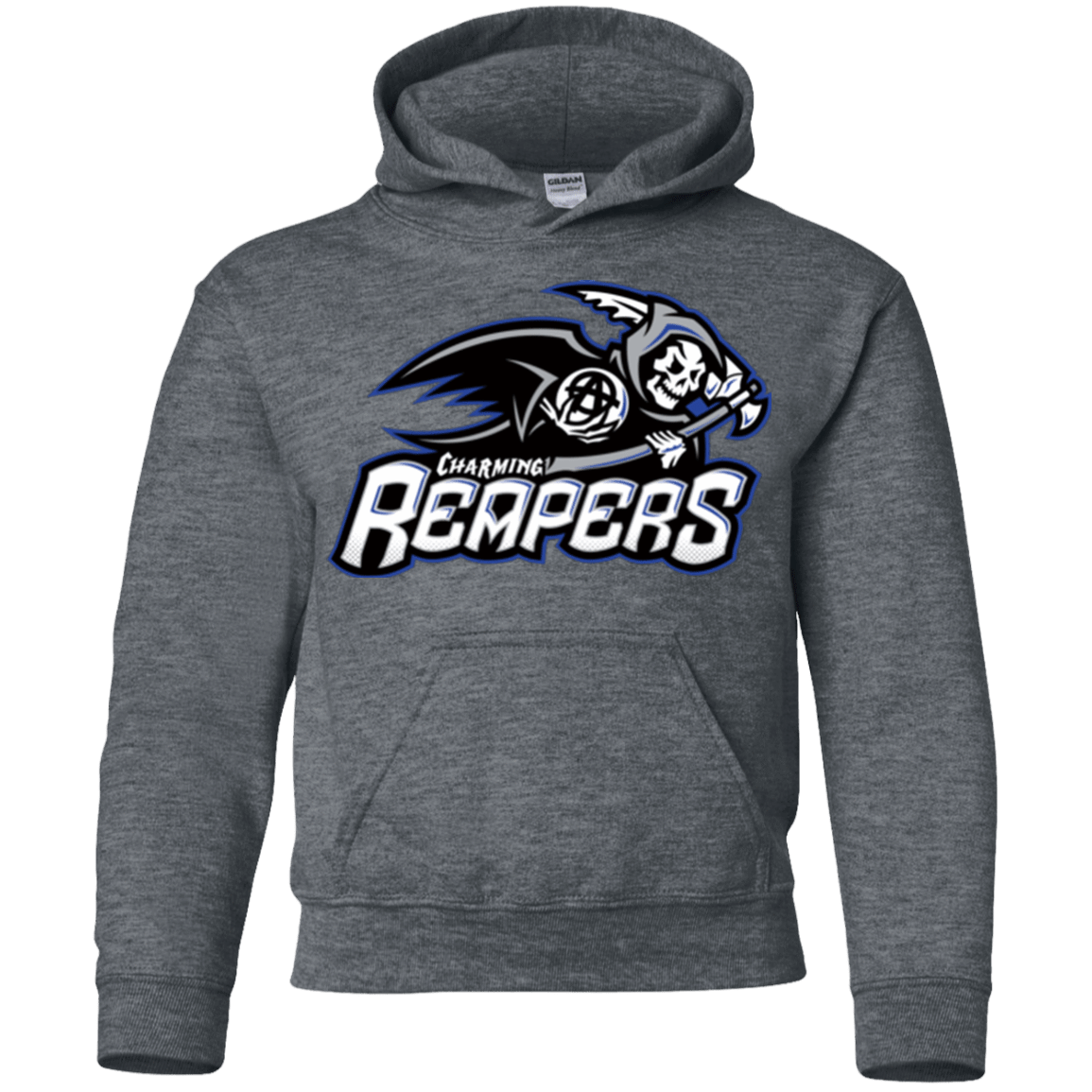 Sweatshirts Dark Heather / YS Charming Reapers Youth Hoodie