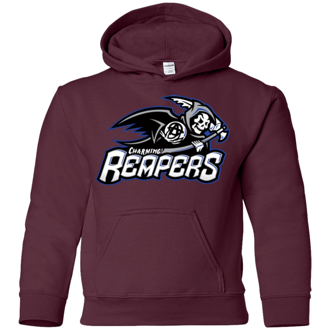Sweatshirts Maroon / YS Charming Reapers Youth Hoodie
