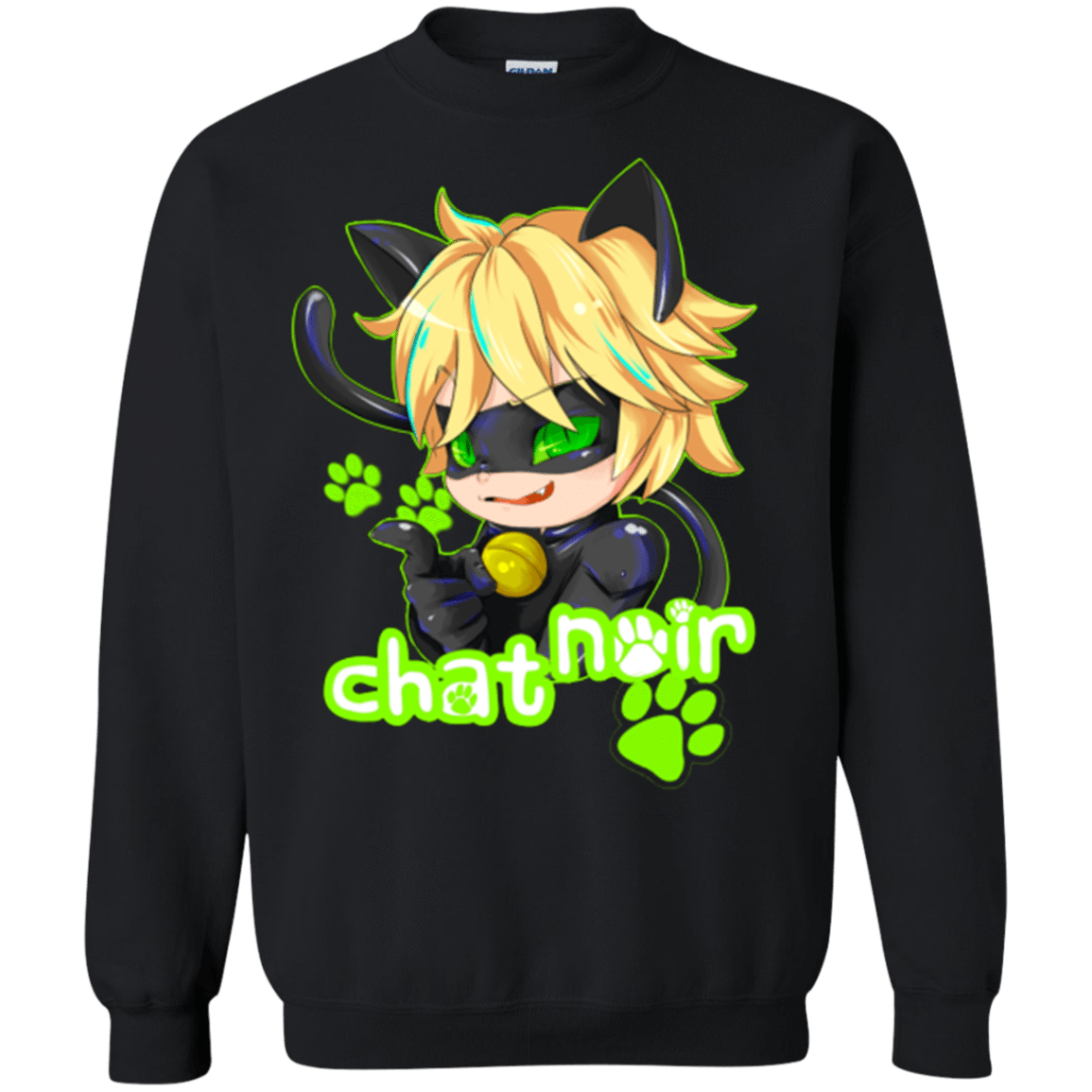 Sweatshirts Black / Small Chat Noir Crewneck Sweatshirt