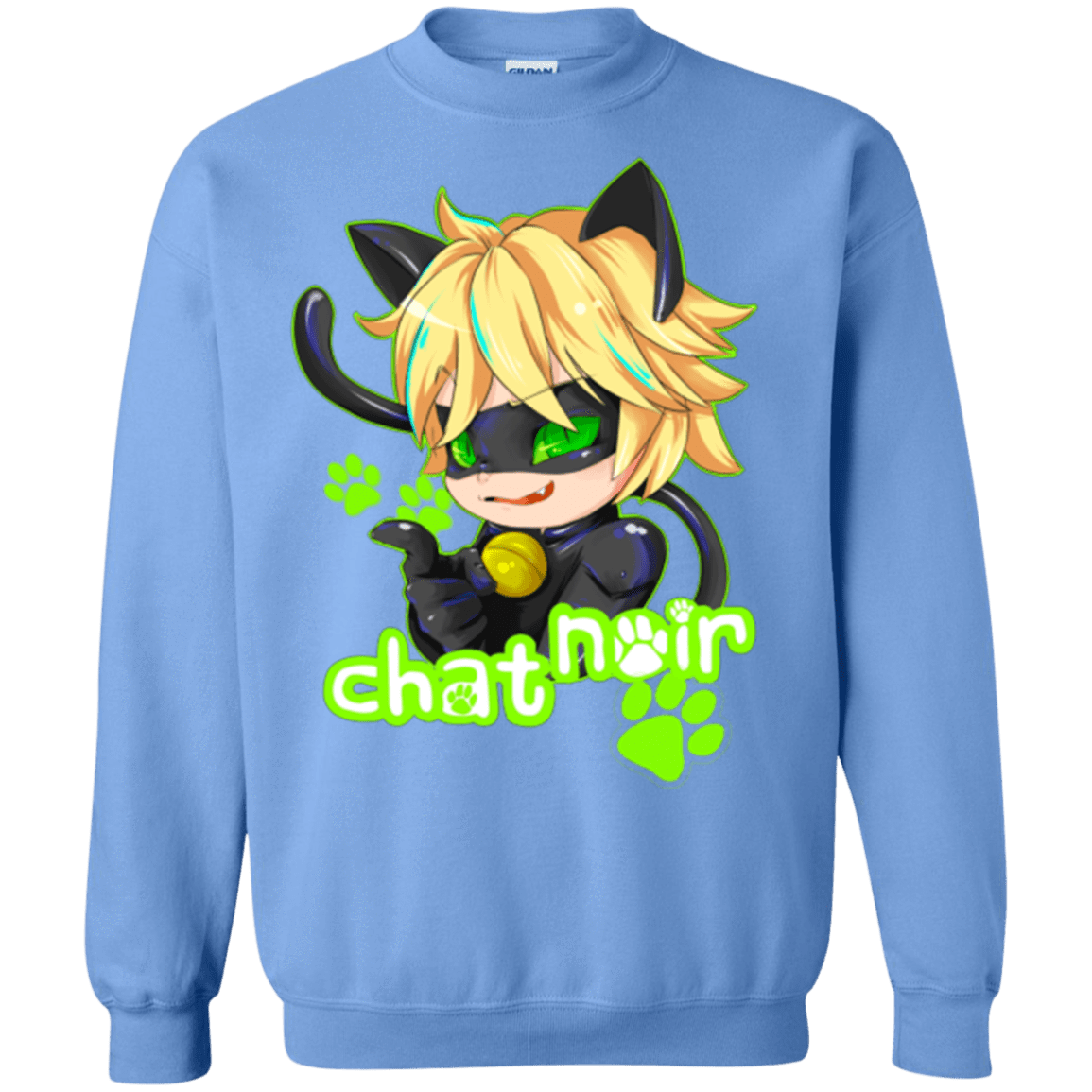 Sweatshirts Carolina Blue / Small Chat Noir Crewneck Sweatshirt
