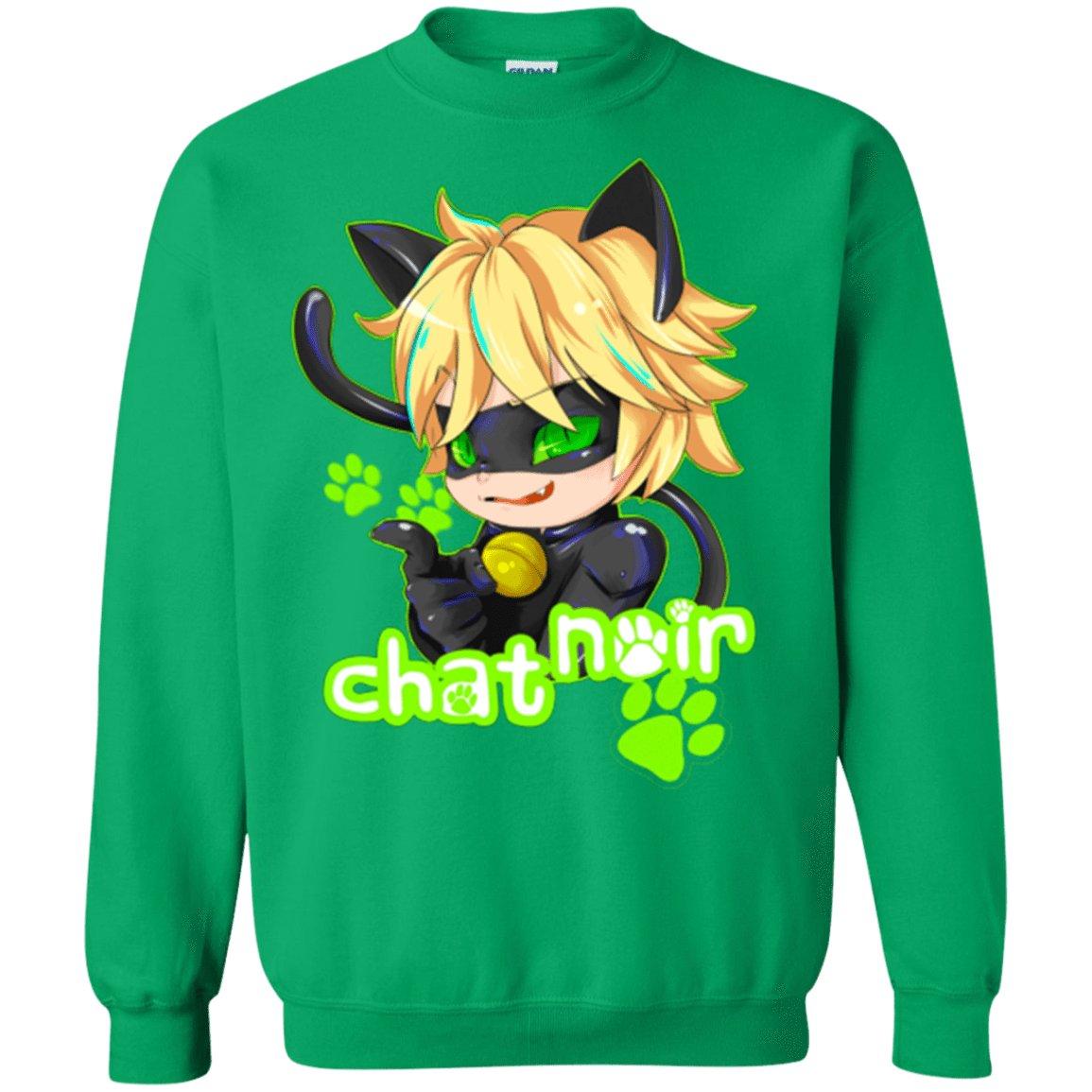 Sweatshirts Irish Green / Small Chat Noir Crewneck Sweatshirt