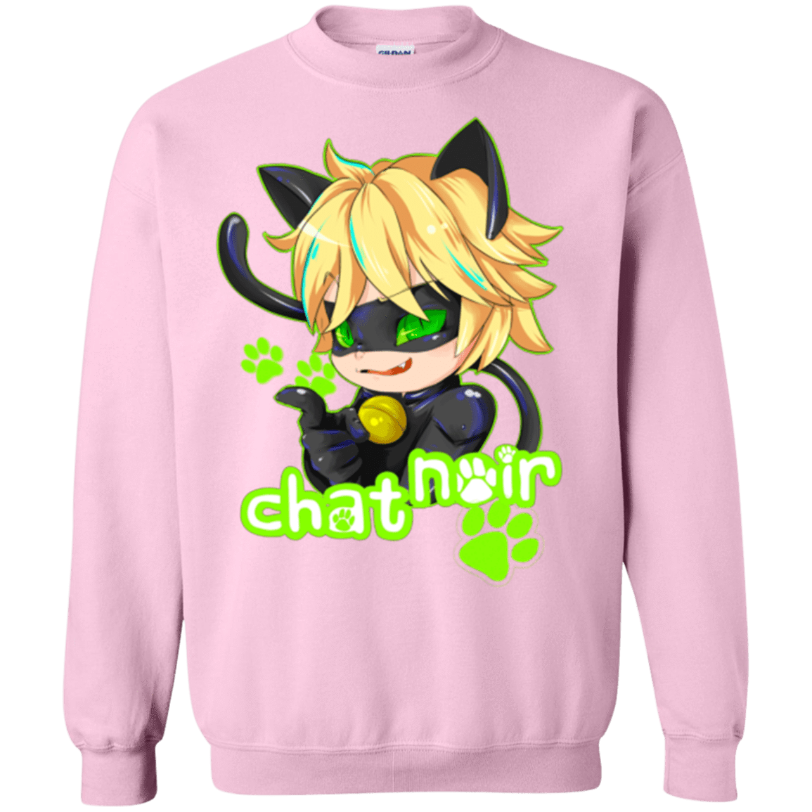 Sweatshirts Light Pink / Small Chat Noir Crewneck Sweatshirt