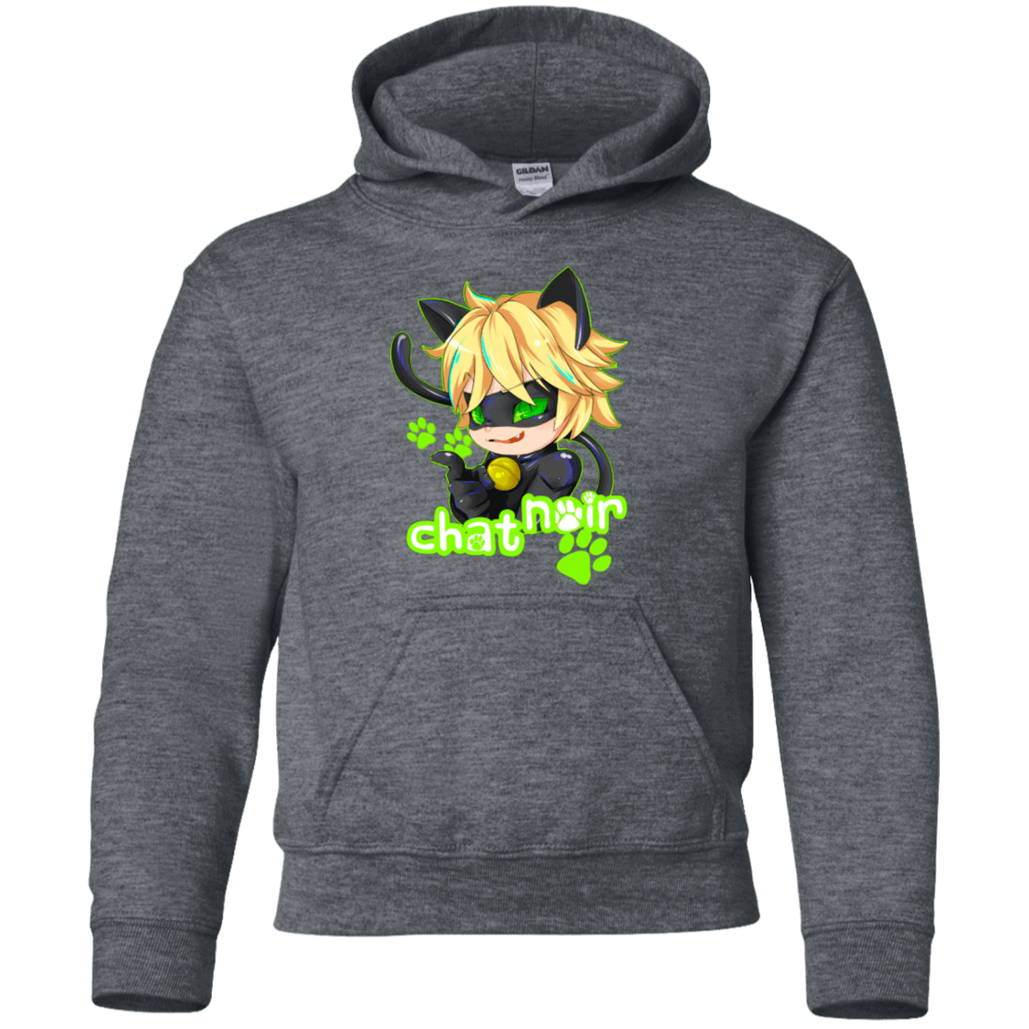 Sweatshirts Dark Heather / YS Chat Noir Youth Hoodie