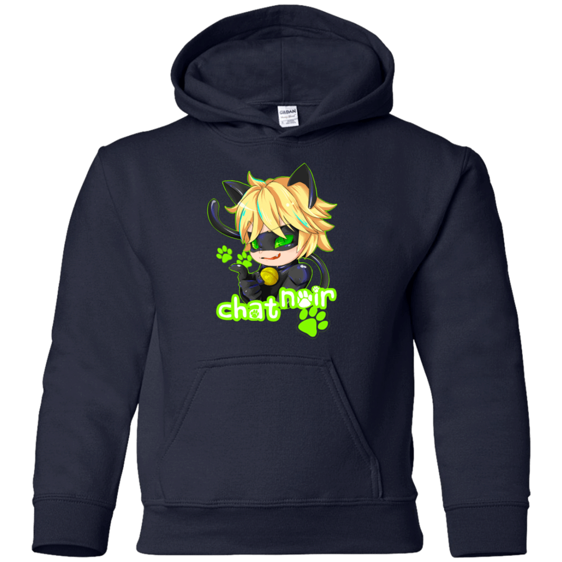 Sweatshirts Navy / YS Chat Noir Youth Hoodie