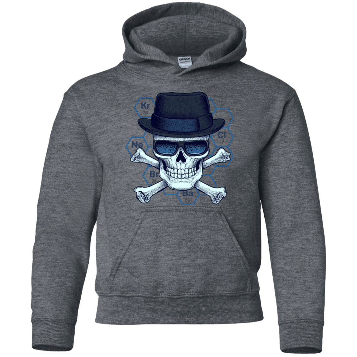 Sweatshirts Dark Heather / YS Chemical head Youth Hoodie