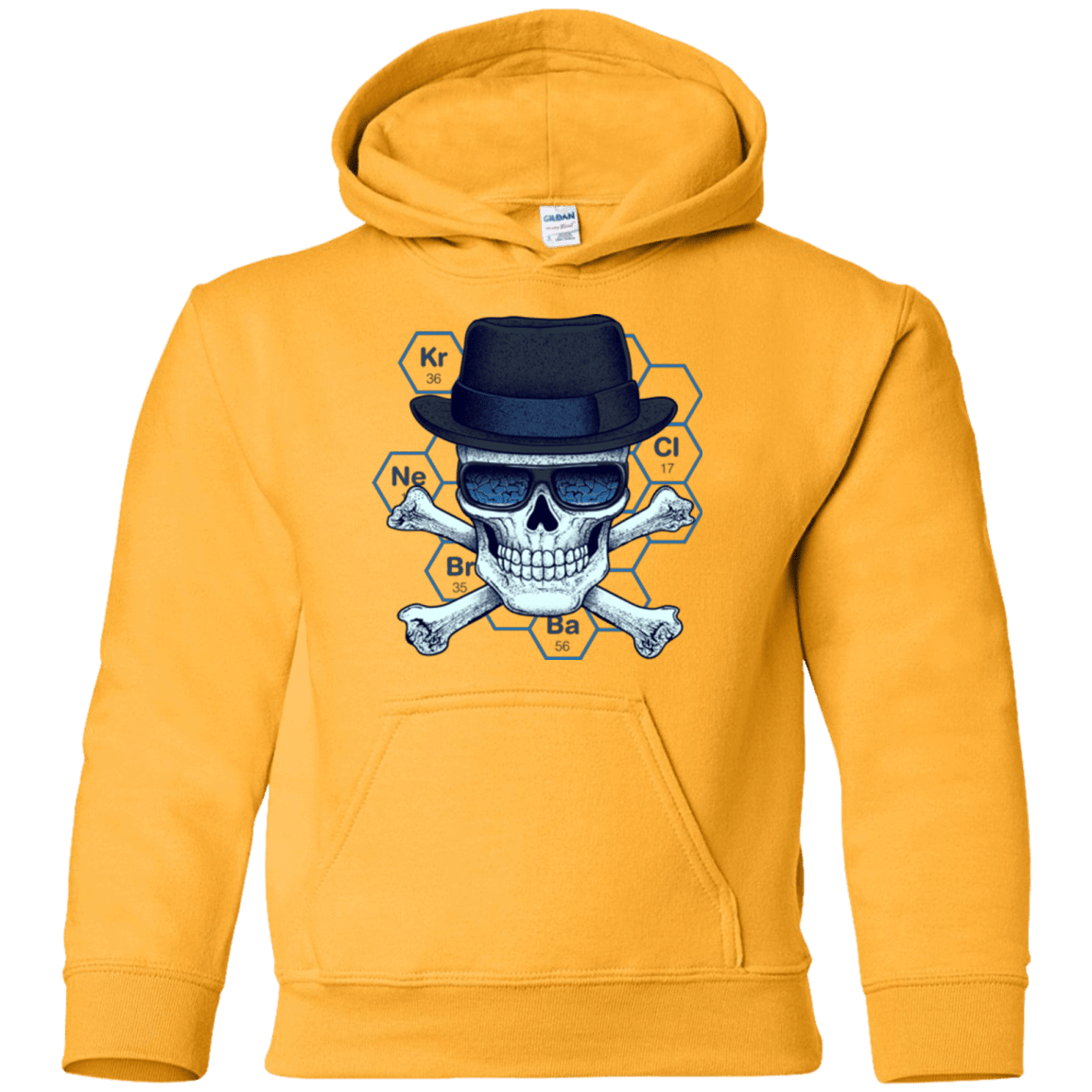 Sweatshirts Gold / YS Chemical head Youth Hoodie
