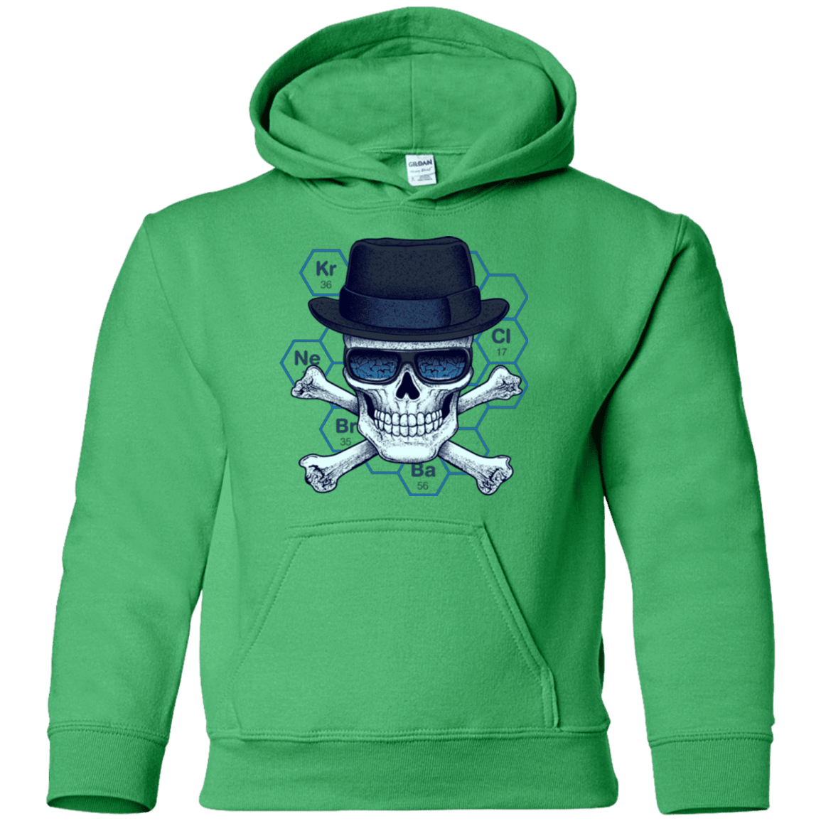 Sweatshirts Irish Green / YS Chemical head Youth Hoodie