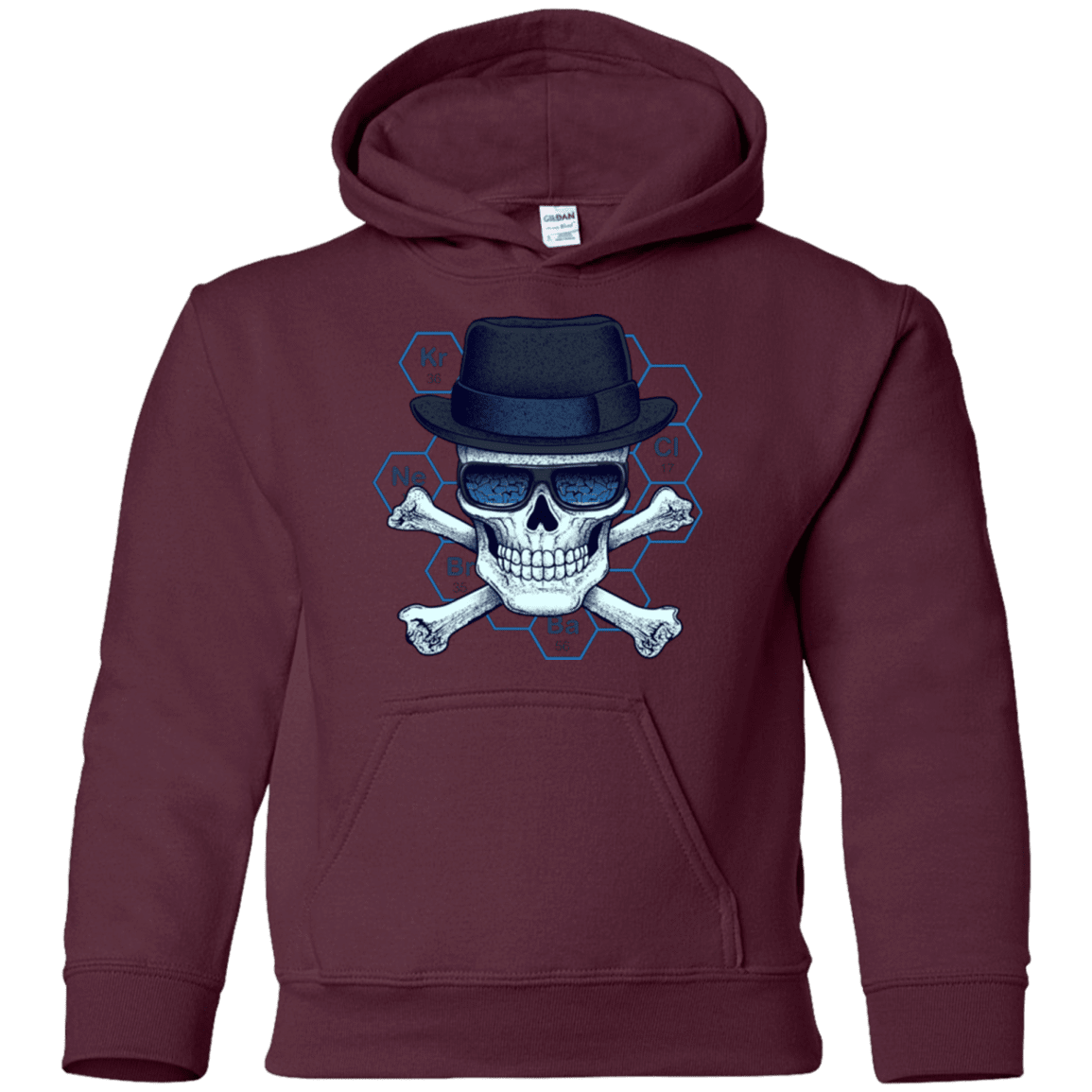Sweatshirts Maroon / YS Chemical head Youth Hoodie