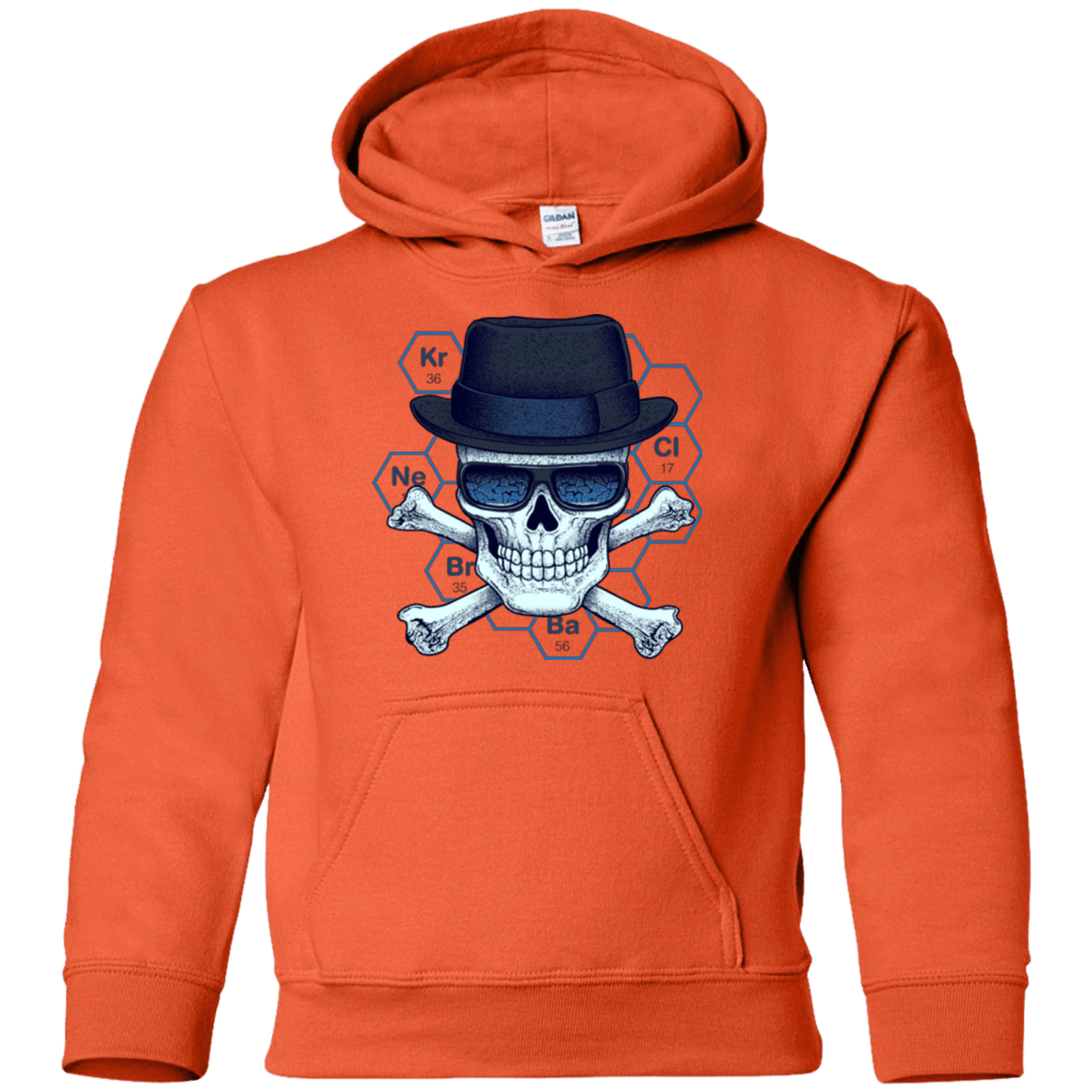 Sweatshirts Orange / YS Chemical head Youth Hoodie