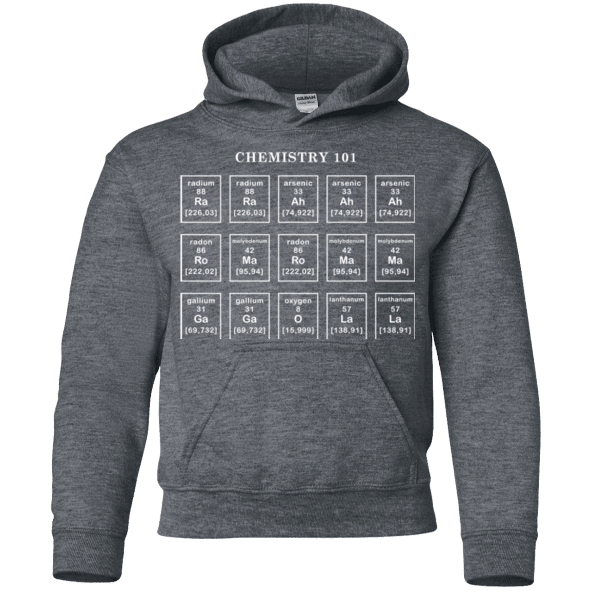 Sweatshirts Dark Heather / YS Chemistry Lesson Youth Hoodie