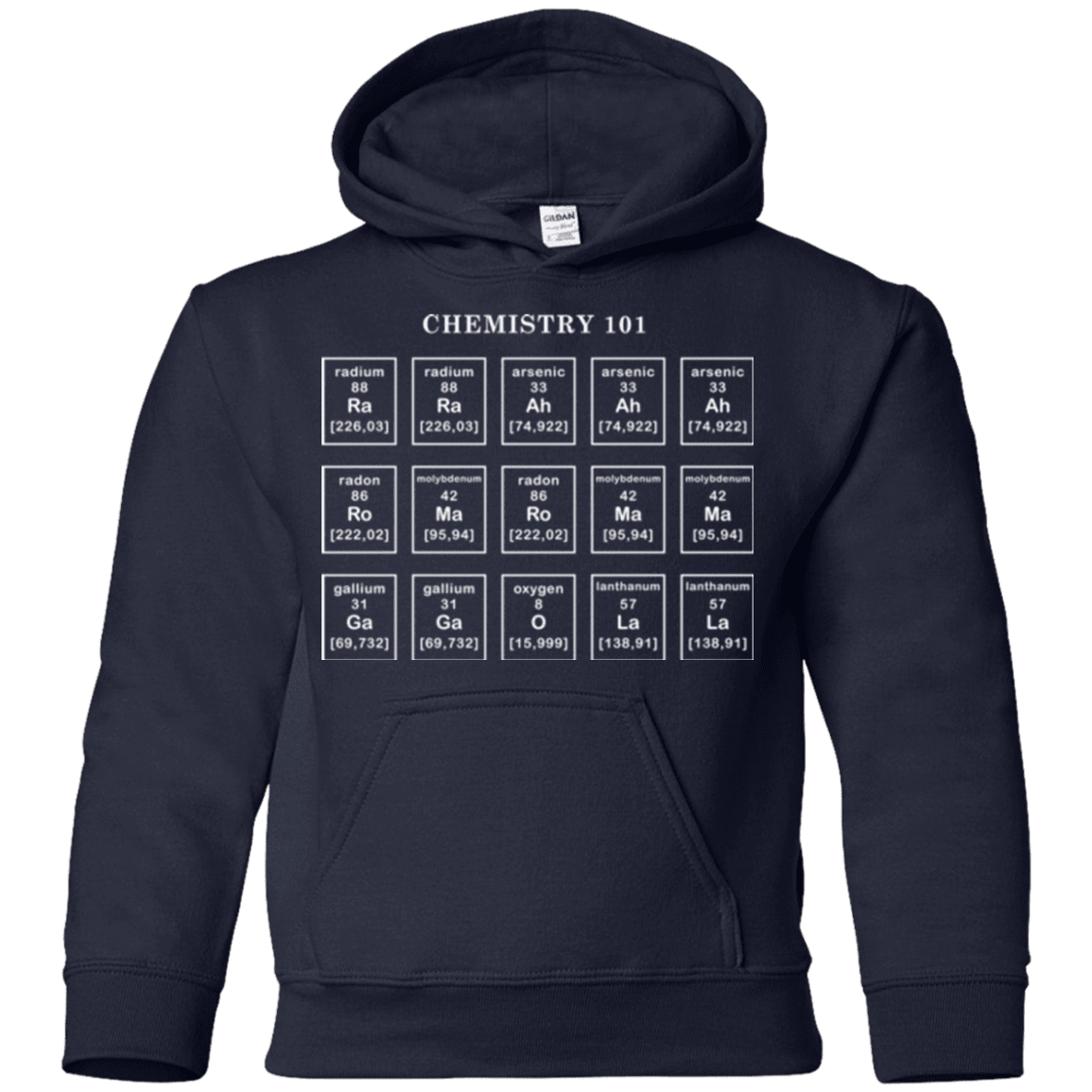 Sweatshirts Navy / YS Chemistry Lesson Youth Hoodie