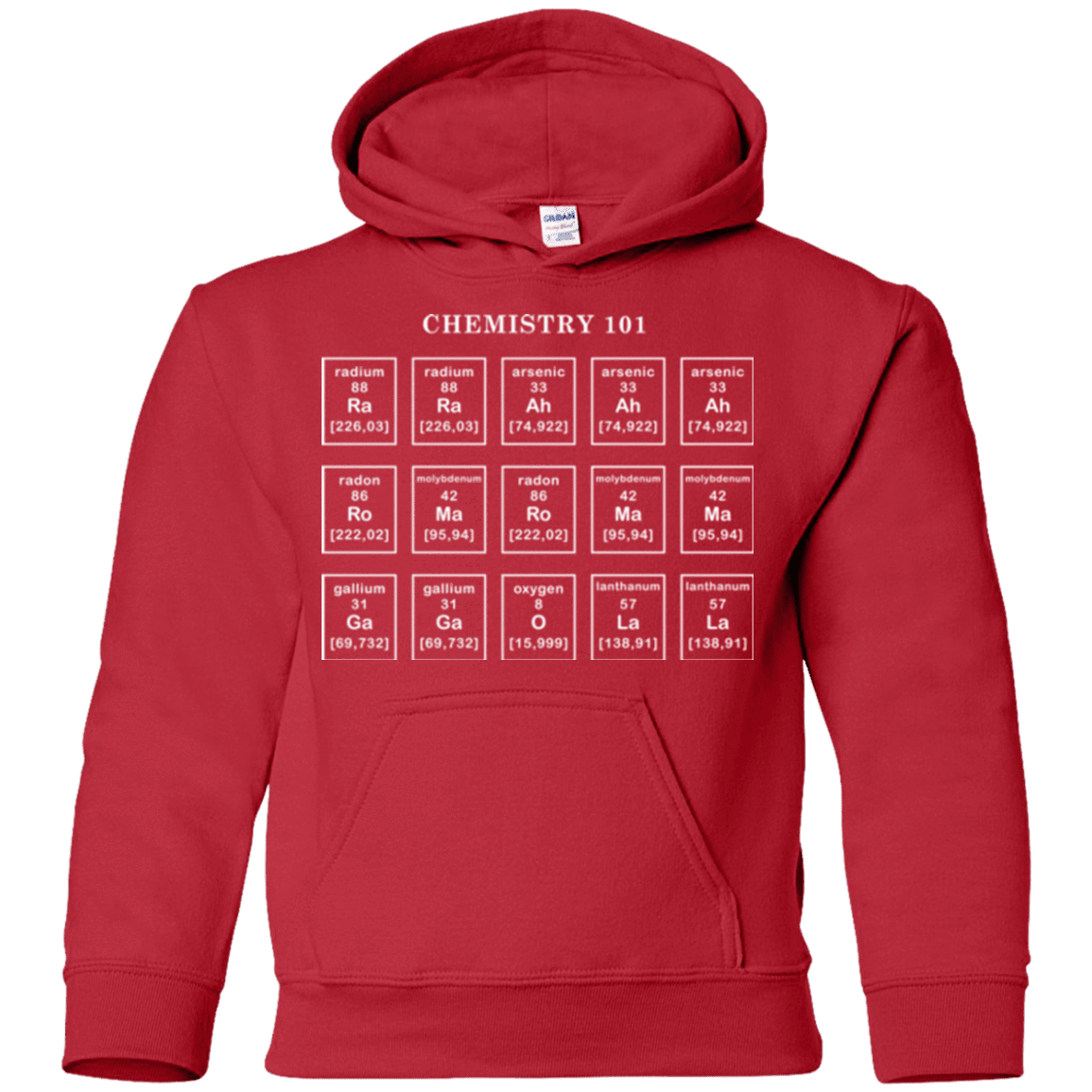 Sweatshirts Red / YS Chemistry Lesson Youth Hoodie