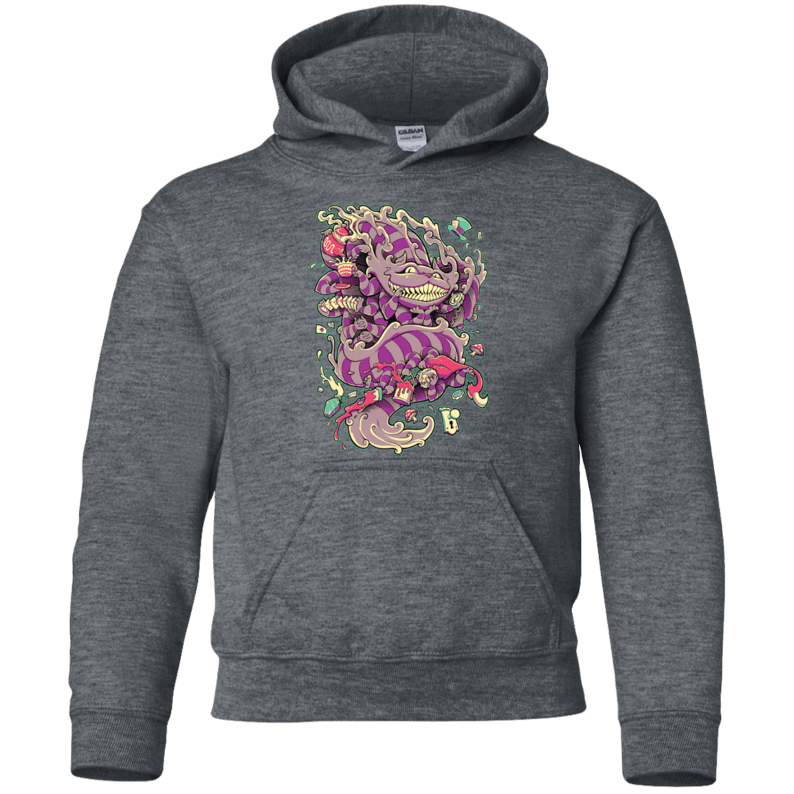 Sweatshirts Dark Heather / YS Cheshire Dragon Youth Hoodie