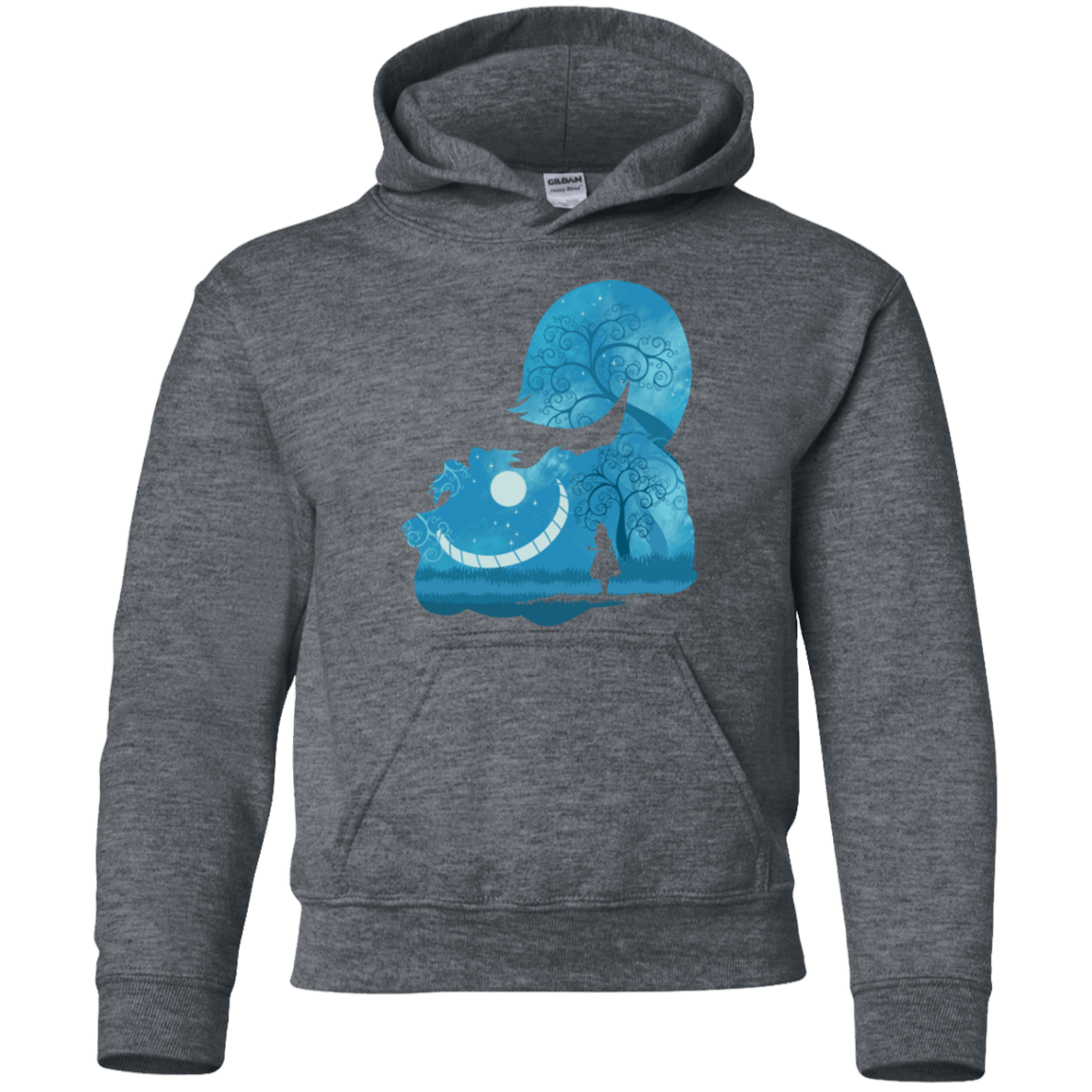 Sweatshirts Dark Heather / YS Cheshire Portrait Youth Hoodie